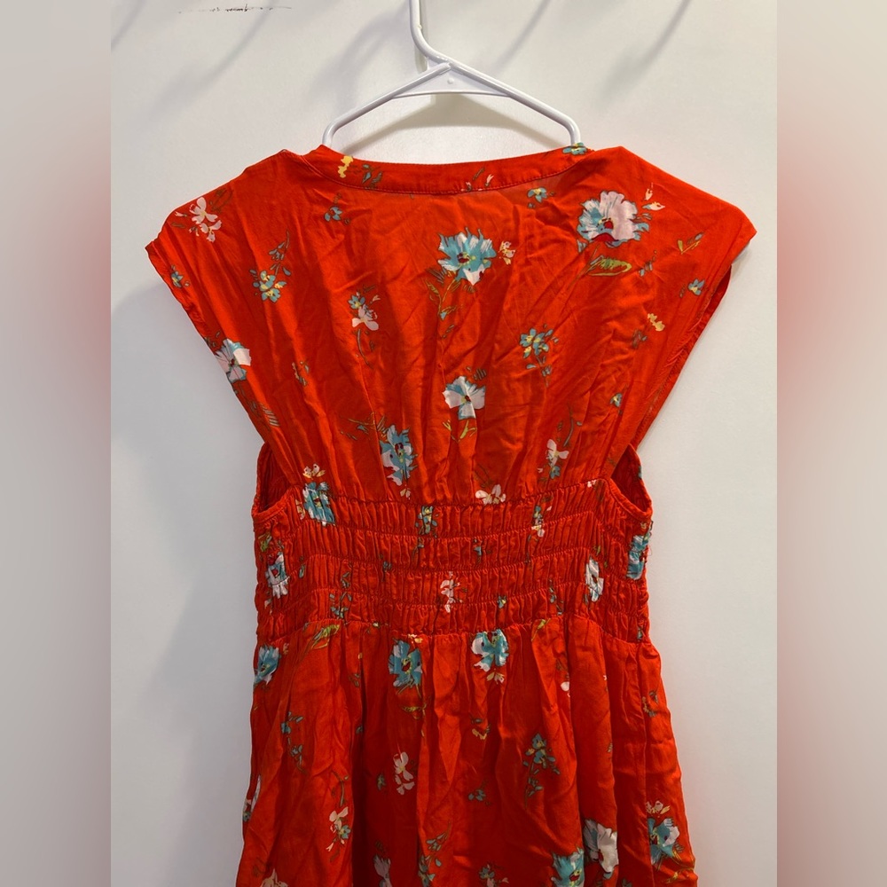 Free People Great Day Smocked Floral Mini Dress - Picture 8 of 9